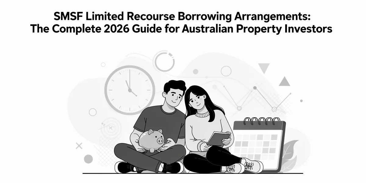 Australian SMSF trustees reviewing property purchase documents for a limited recourse borrowing arrangement