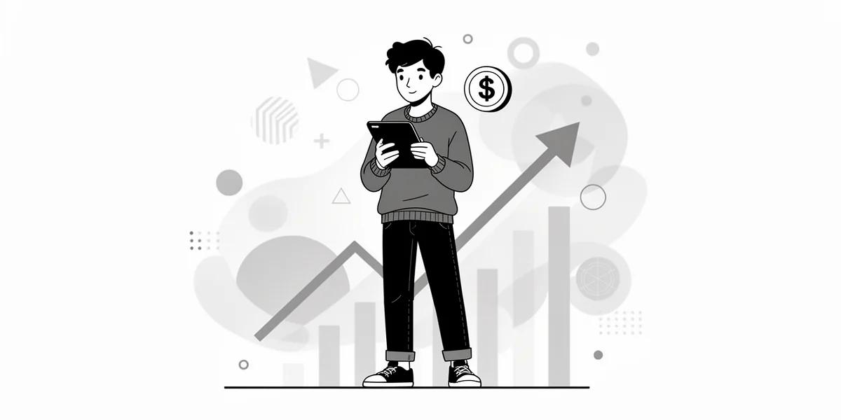 ASX trading floor with US and Australian flags, representing the impact of US tariffs on Australian markets